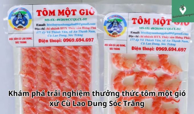 Khám phá trải nghiệm thưởng thức tôm một gió xứ Cù Lao Dung Sóc Trăng